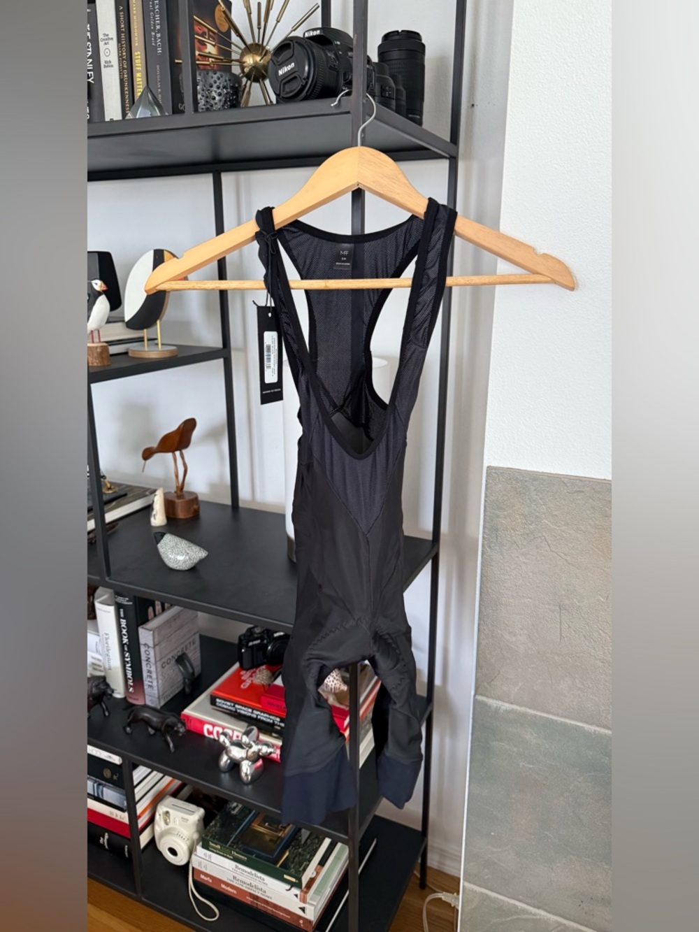 NWT Machines For Freedom Short Bibs Women's Small Black